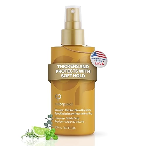 Colorproof Biorepair Thicken Blow Dry Spray 6.7 Fl. Oz. Volumizing Hair Prep Spray for Fine, Thinning Hair w/Fresh Lime, Eucalyptus, Mint Leaf Beauty & Personal Care ColorProof