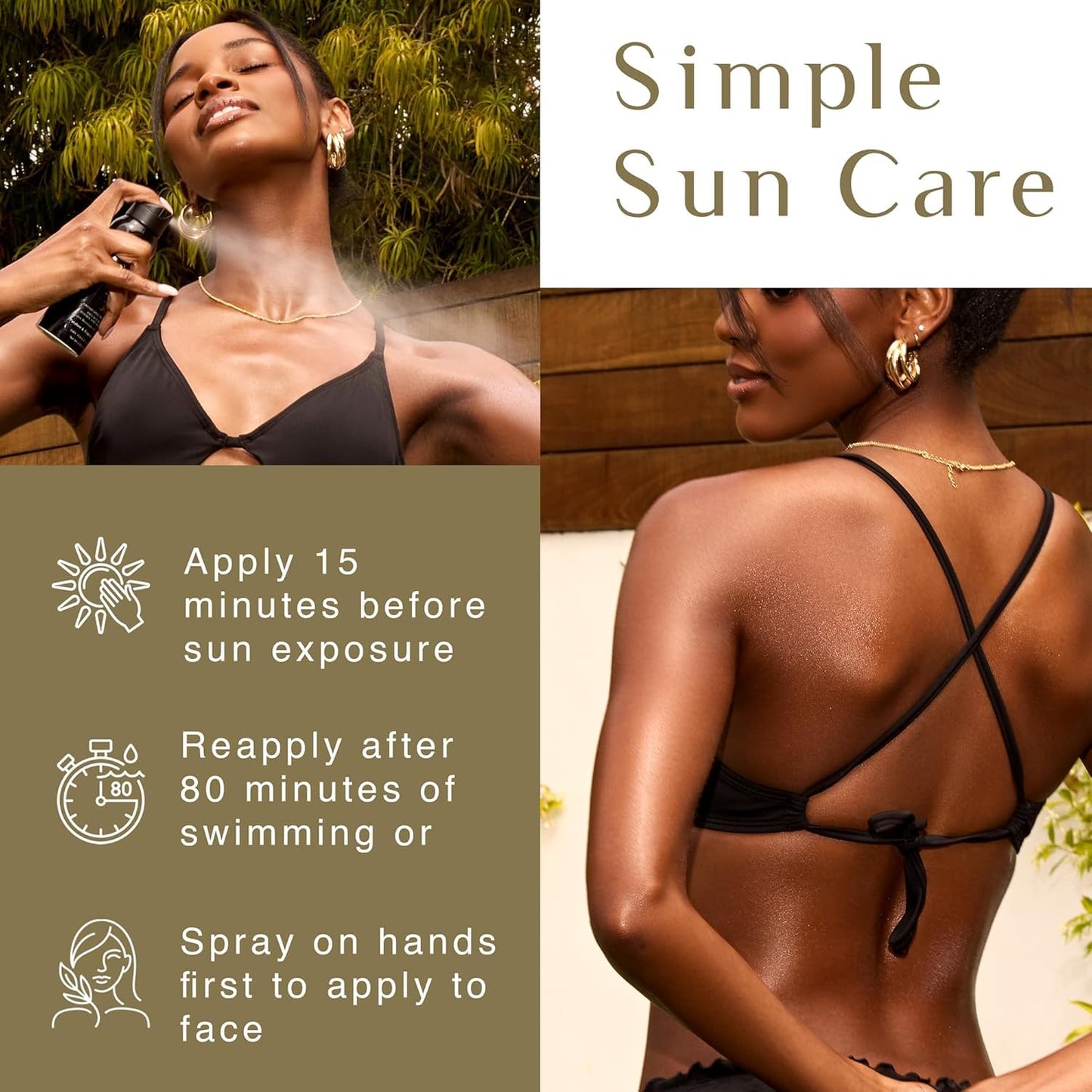 Black Girl Sunscreen Make it Glow Sunscreen Spray for Face & Body- SPF 30, Skin Protection for Travel & Beach, Water Resistant for 80 minutes, Ultra Beauty and Personal Care BLACK GIRL SUNSCREEN