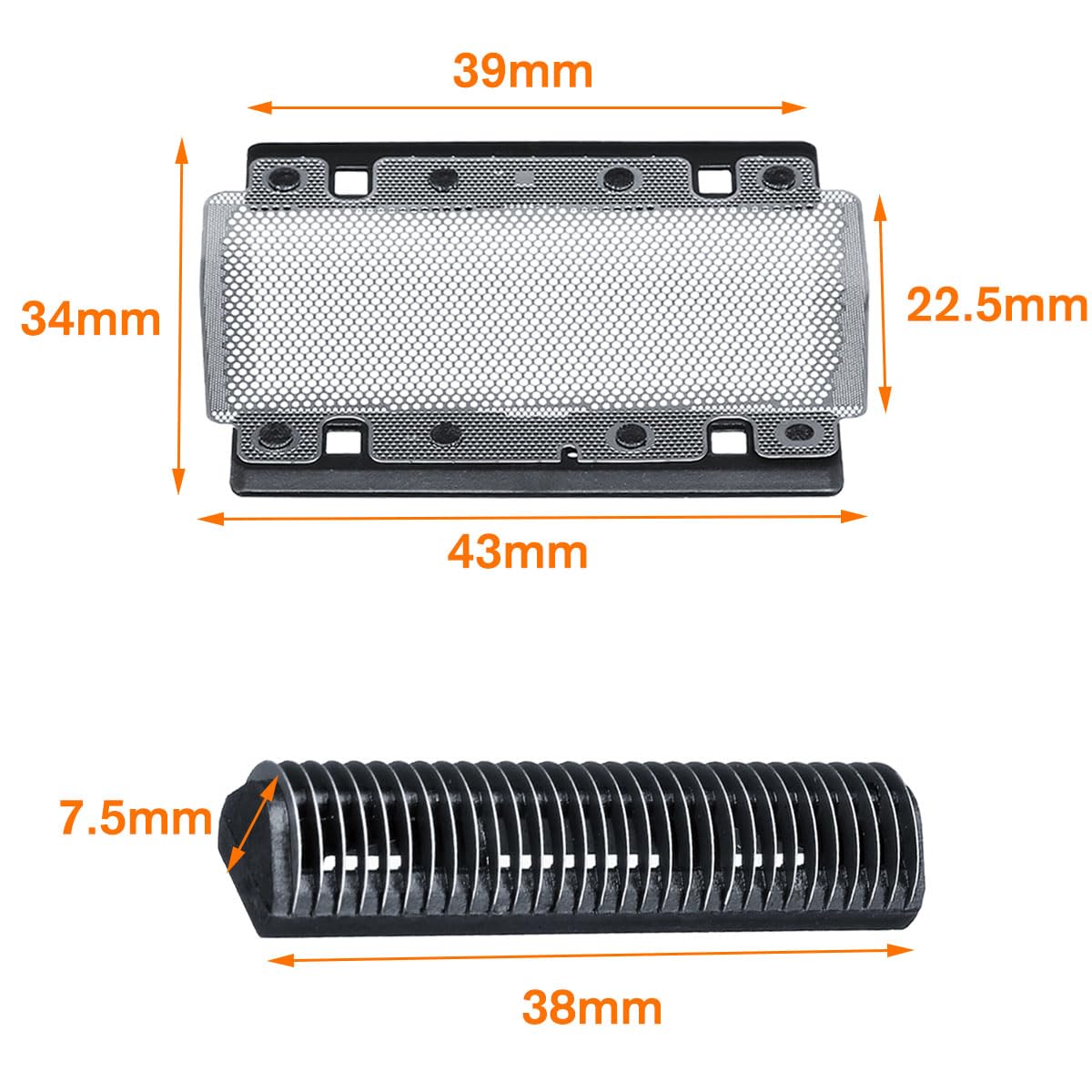 628 Shaver Foil Razor Cutter Replacement for Braun 3000 3614 3773 3310 3315 3610 3612 3614 3734 5628 5634 5635 Shaving Head Foil Mesh Beauty and Personal Care Tuchaolan