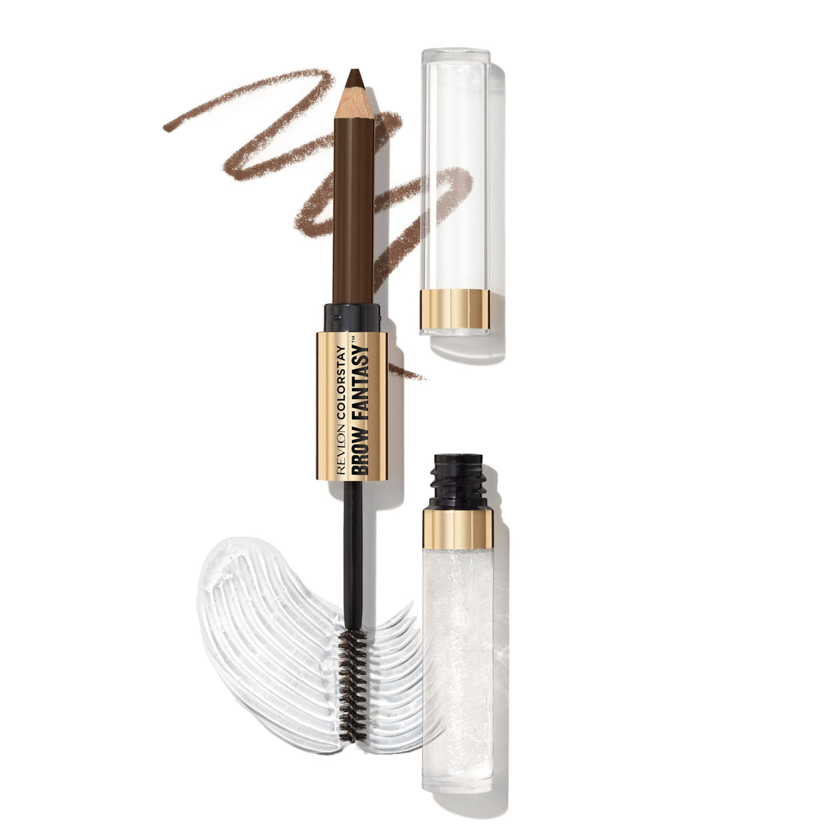 Revlon ColorStay Brow Fantasy, All In One Eyebrow Powder Pencil with Shaping Clear Gel, Smudge-proof, Stocking Stuffer for Women, 003 Medium Brown Beauty & Personal Care REVLON