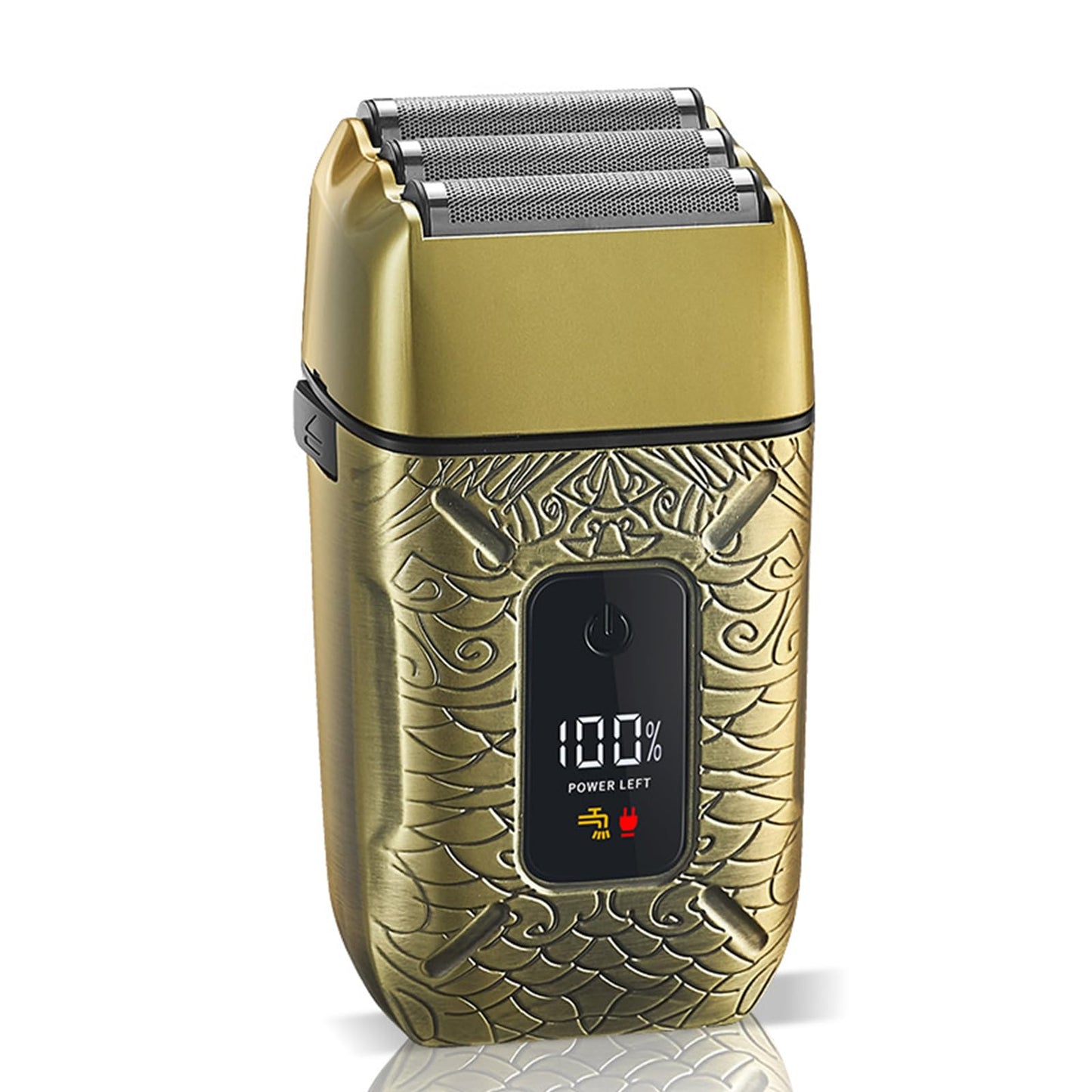 Foil Shaver, Mens Electric Shaver Portable Beard Trimmer Foil Shavers for Men Electric Shavers for Men with Rechargeable Shaving with LED Display Beauty and Personal Care Ymiko