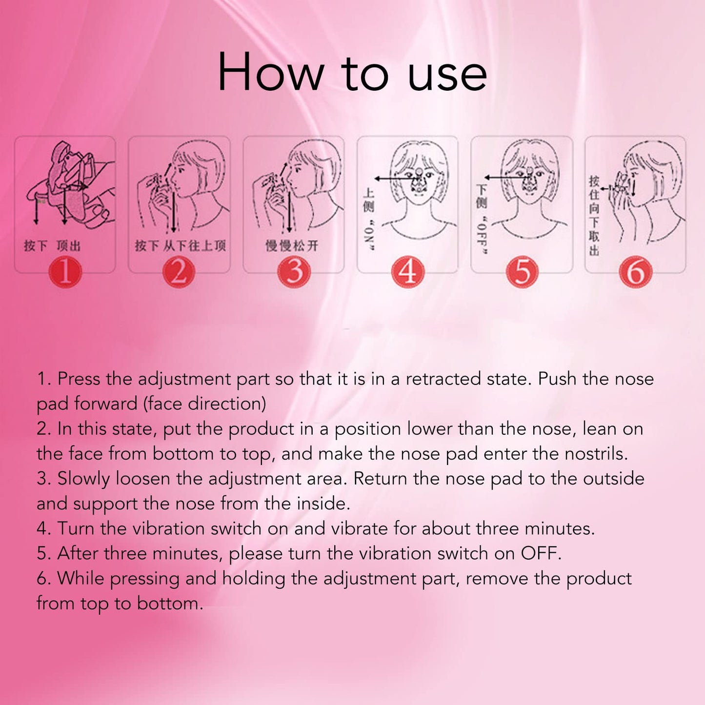 Dioche Nose Shaper Up Lifting Clip Nose Massager, Nose Clip Nose Up Lifting Clip, Nose Lifters Beauty Clip, Ergonomic Electric Vibration Nose Lifting Beauty and Personal Care Dioche