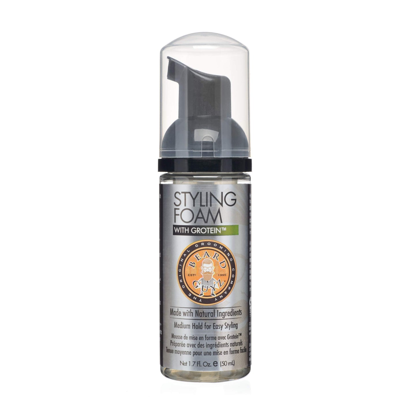 Beard Guyz Styling Foam for Men - Medium Hold, Tames Flyaways, Adds Volume and Shape - Nourishing Beard Grooming for All Beard Types, 1.7 oz Beauty and Personal Care Beard Guyz
