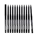 Nabi Retractable Waterproof Eyeliner Pencil - 12?Pack Smudge?Proof, Long?Lasting & Hypoallergenic Professional Makeup Eyeliner for Sensitive Eyes Beauty & Personal Care Nabi