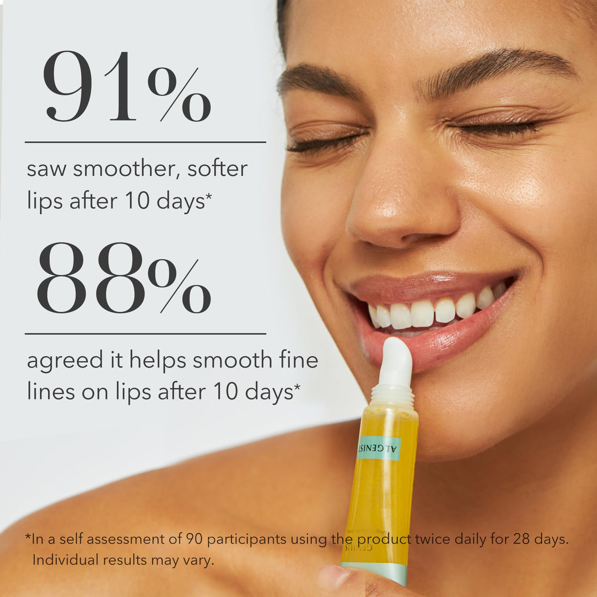 Algenist GENIUS Liquid Collagen Lip - Active Collagen Lip Treatment for Visibly Smoother Lips - Non-Comedogenic & Hypoallergenic Skincare (0.5 oz) Beauty & Personal Care Algenist