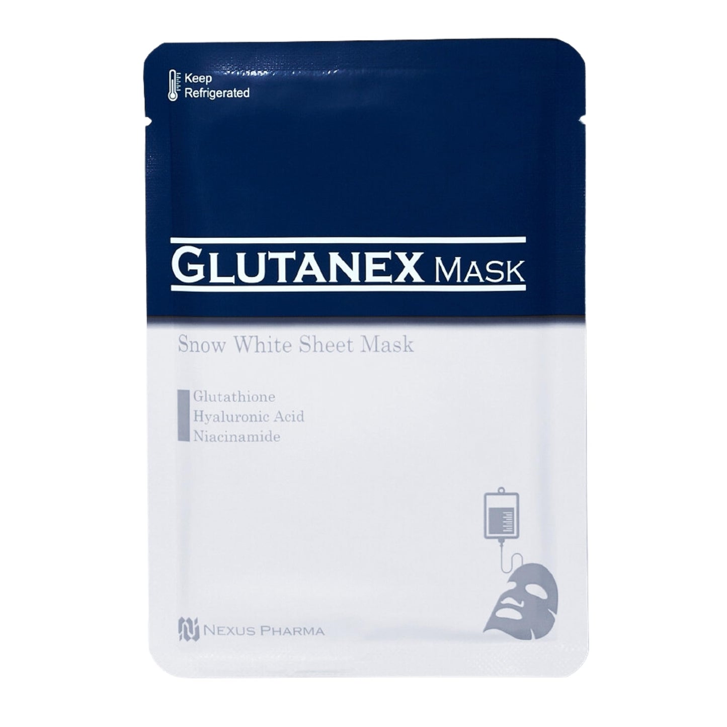 Glutanex Snow White Sheet Mask, 15 Sheets - Made In Korea Beauty & Personal Care Glutanex