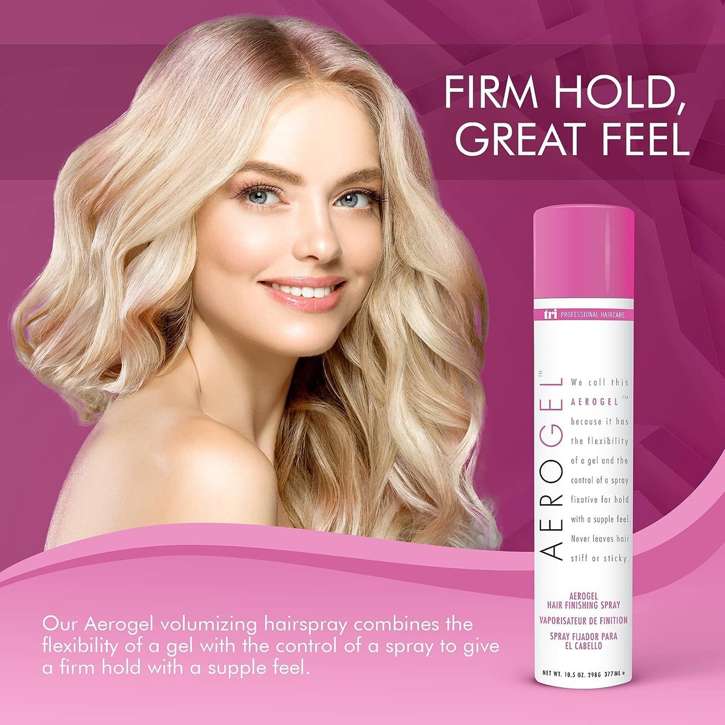 TRI Design Aerogel Finishing Spray - Flexible & Controllable Hairspray for Women and Men, For Hair Styling with a Firm and Extra Hold & Supple Feel Beauty & Personal Care TRIDESIGN