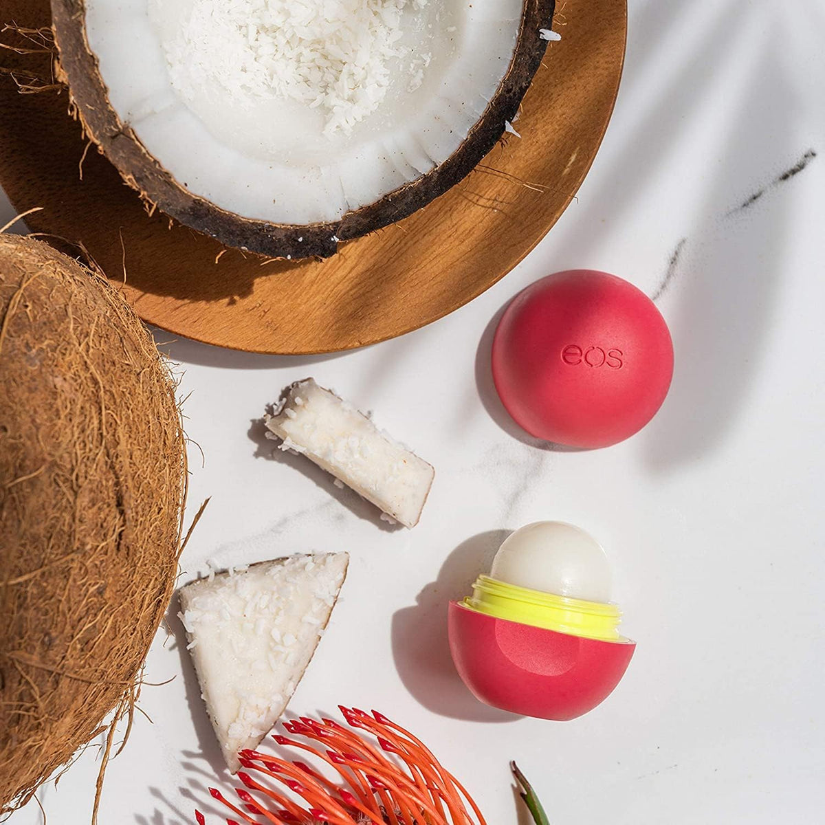 eos Super Soft Shea Sphere Lip Balm – Coconut Milk, Deep Hydration, Moisture-Sealing, Sustainably-Sourced Ingredients, 0.25 oz Beauty & Personal Care eos