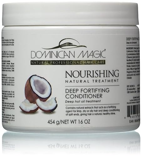 DOMINICAN MAGIC Nourishing Deep Fortify Conditioner - 16oz - Intensive Repair & Hydration for Dry, Damaged, or Curly Hair - Strengthens, Softens Beauty & Personal Care DOMINICAN MAGIC
