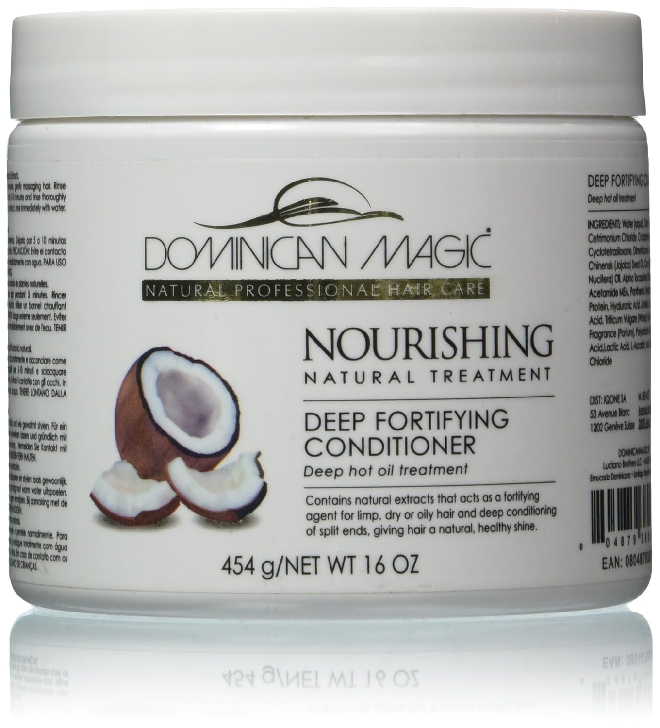 DOMINICAN MAGIC Nourishing Deep Fortify Conditioner - 16oz - Intensive Repair & Hydration for Dry, Damaged, or Curly Hair - Strengthens, Softens Beauty & Personal Care DOMINICAN MAGIC