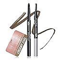 Skone Cosmetics The Original Brow Wand Eyebrow Pencil with Brush - Dual-Sided Retractable Waterproof Long-Lasting Brown Eye Brow Pencils for Women Beauty & Personal Care Skone