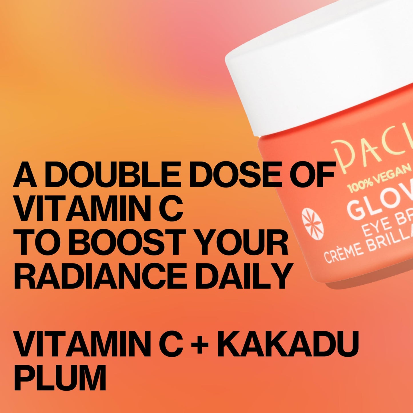 Pacifica Glow Baby Brightening Eye Cream - Vitamin C Under Eye Cream for Dark Circles & Puffiness, Caffeine-Infused Eye Brightener for Tired Eyes Beauty & Personal Care Pacifica