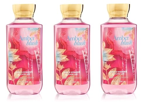 Lot of 3 Bath & Body Works Signature Collection Amber Blush Shower Gel 10 Fl Oz Each (Amber Blush) Beauty & Personal Care Bath & Body Works