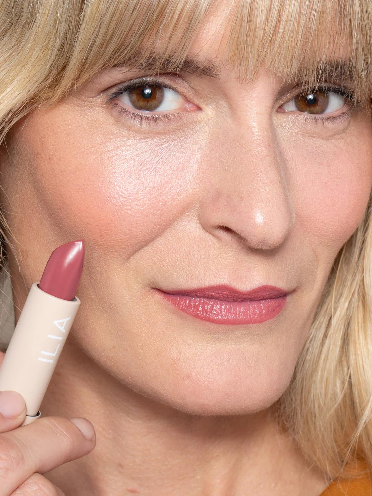 ILIA - Color Block Lipstick | Non-Toxic, Vegan, Cruelty-Free, Hydrating + Long Lasting, No Budge Color with Full Coverage (Rosette (Soft Pink Beauty & Personal Care ILIA
