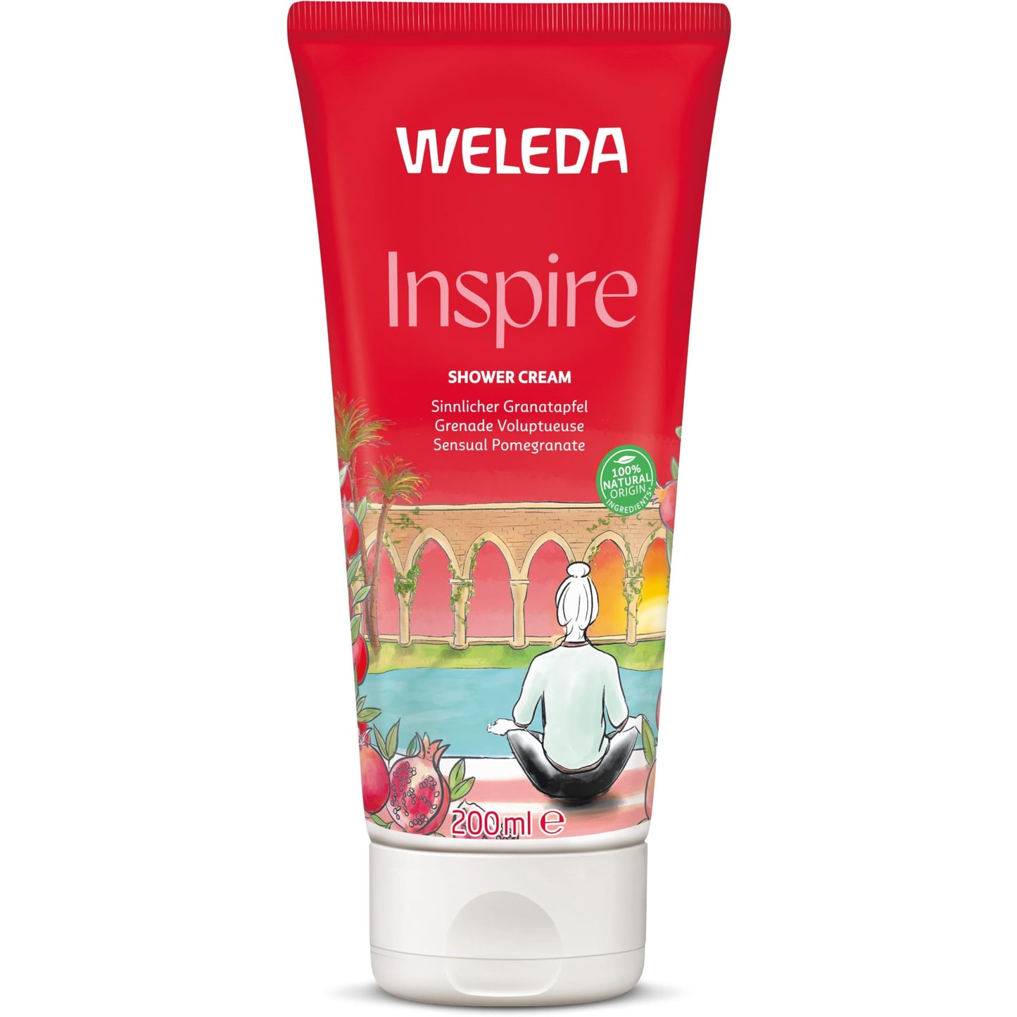 Weleda Replenishing Pomegranate Body Wash, 6.8 Fluid Ounce, Gentle Plant Rich Cleanser with Pomegranate, Sesame, Sunflower and Macadamia Oils Beauty & Personal Care Weleda