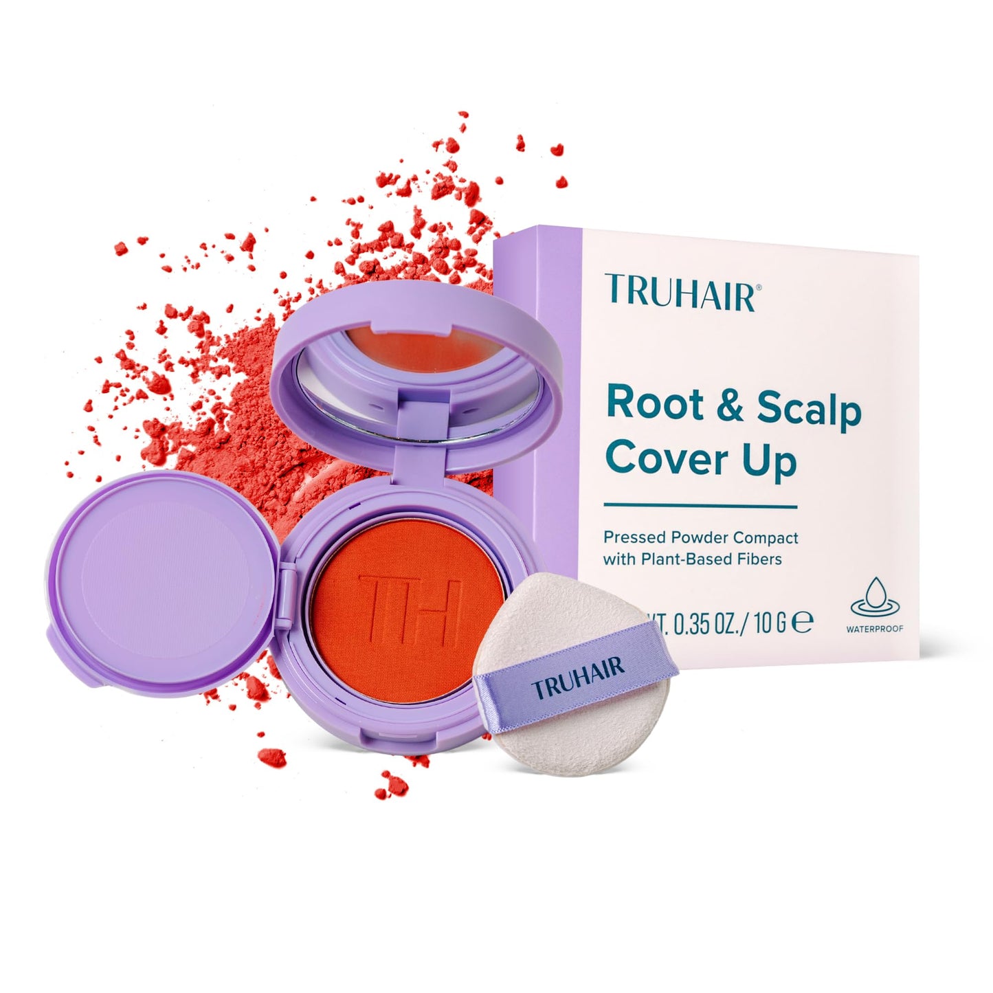 TRUHAIR Root & Scalp Cover Up Pressed Powder Compact, Waterproof, Weightless Hair Coverage & Bald Spot Concealing, Root Touch Up Hair Color for Gray Beauty & Personal Care Truhair