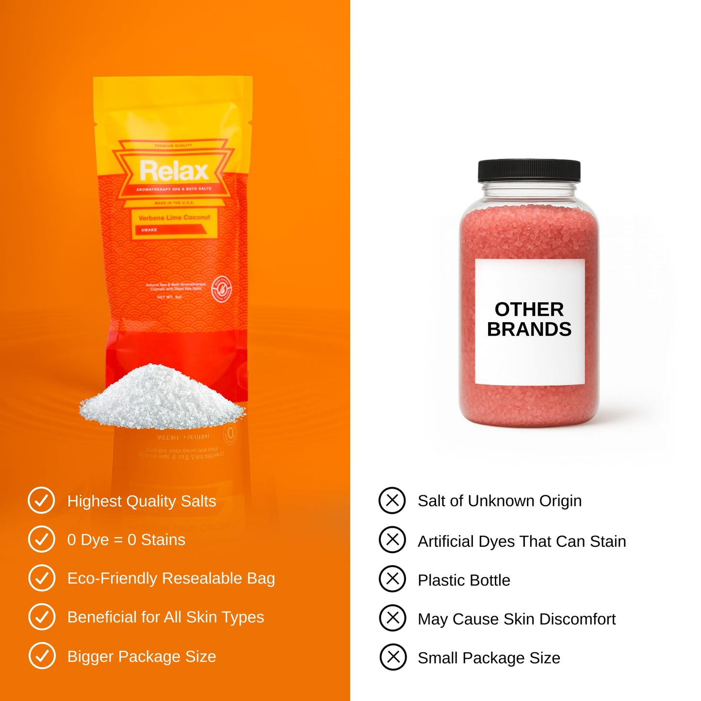 Relax Spa & Bath Aromatherapy Variety Pack Bath Salts for Hot Tub, Bath, or Spa, Four 4oz Bags Infused with Magnesium, Bath Salt for Soaking, Escape Beauty and Personal Care Relax Spa & Bath