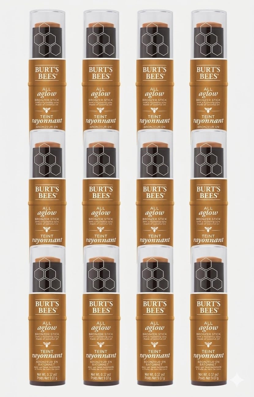 Burt's Bees 100% Natural All Aglow Bronzer Stick - Bronze Splash (1610) - .32oz (12 Pack) Beauty & Personal Care Burt's Bees