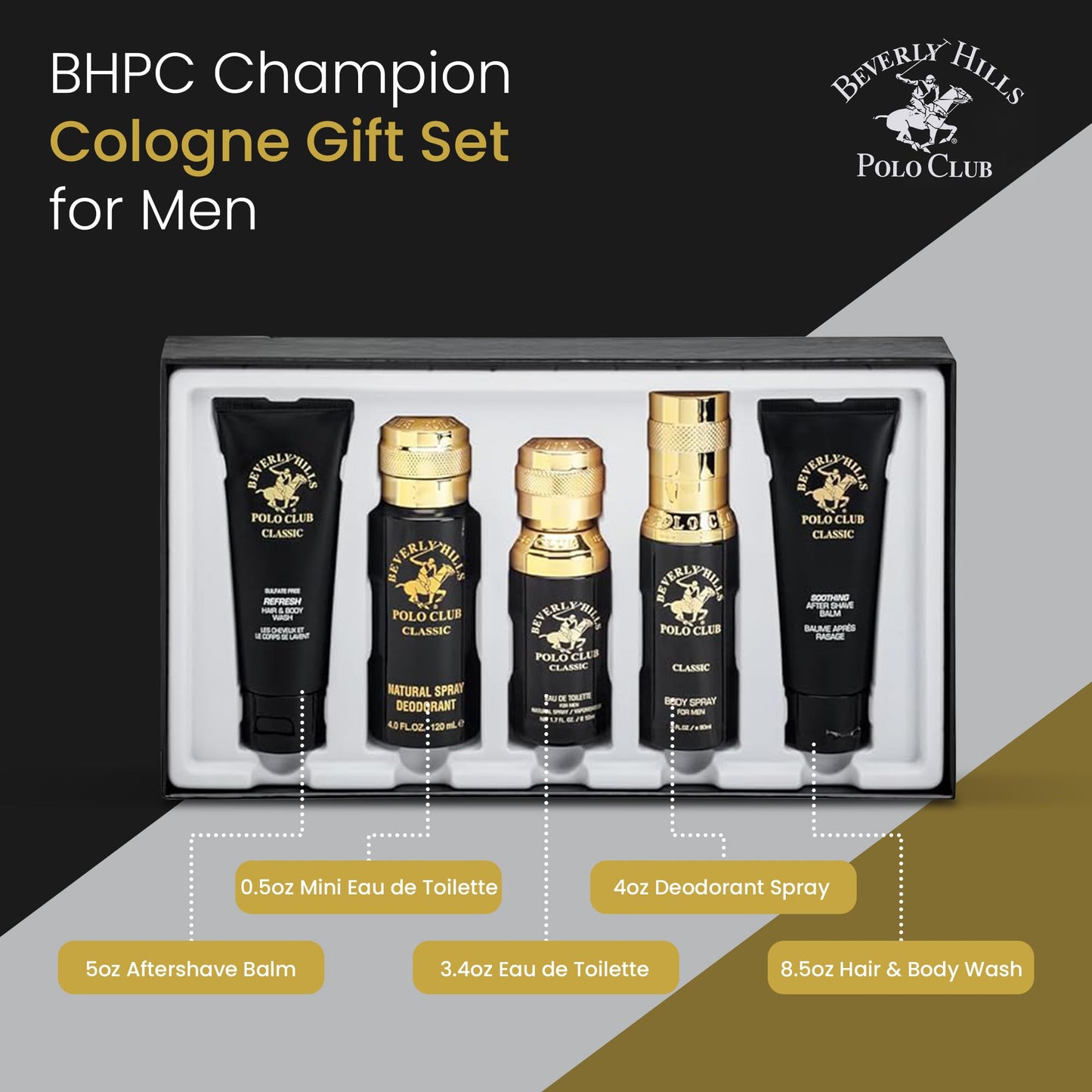 Beverly Hills Polo Club BHPC Classic 5pc Collection Beauty & Personal Care Beverly Hills Polo Club