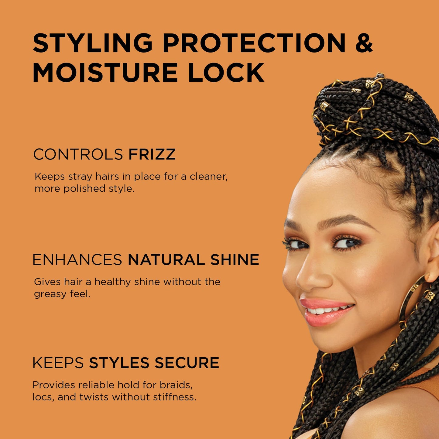 African Pride Black Castor Miracle Extra Hold Braid, Loc, Twist Gel - Extreme Hold Braiding Hair Gel, Edge Control & Tames Frizz, No Flake | Natural Beauty & Personal Care African Pride