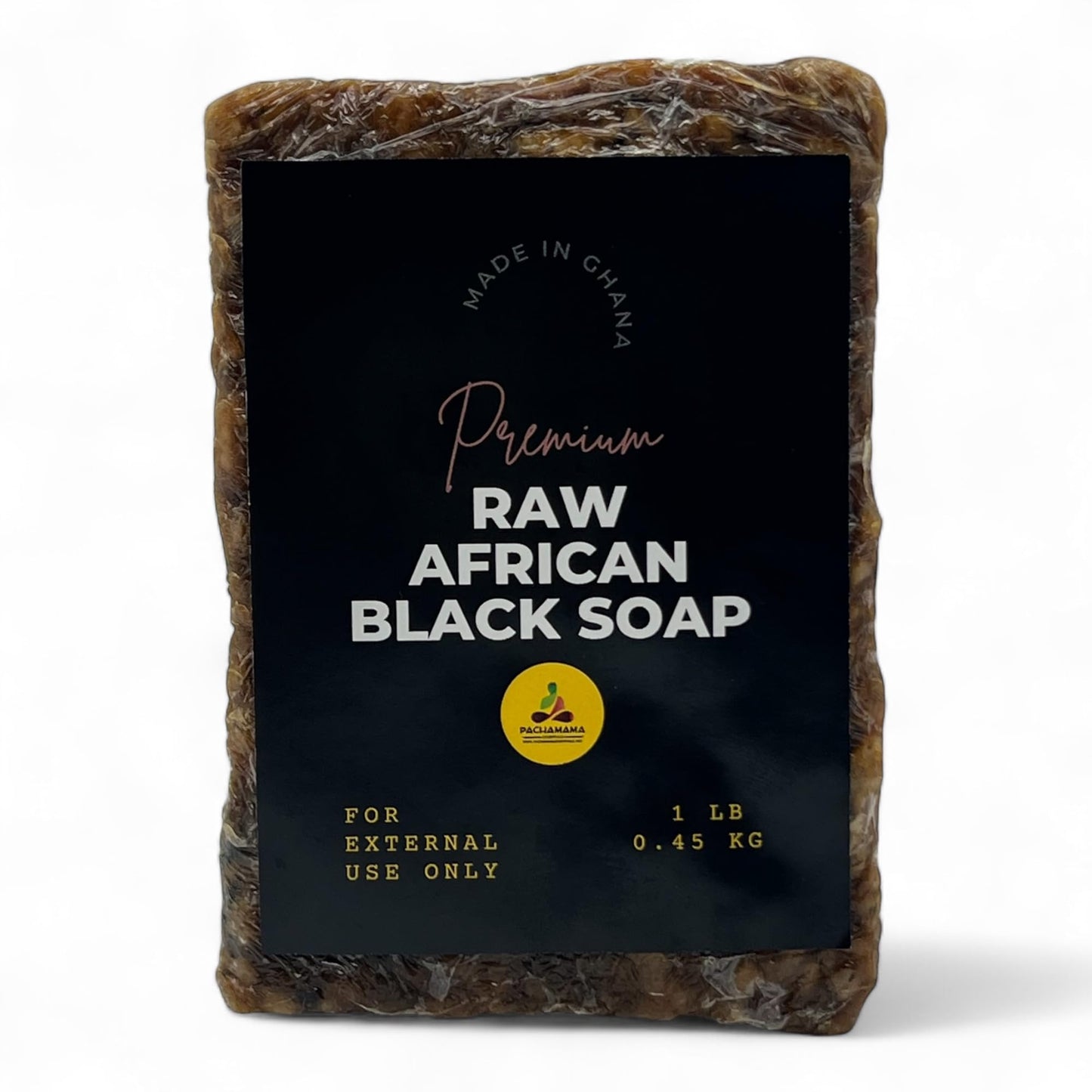 Natural African Black Soap, Pure & Natural Ingredients, Imported From Ghana - 1 lb (16 oz) Beauty & Personal Care Pachamama Essentials