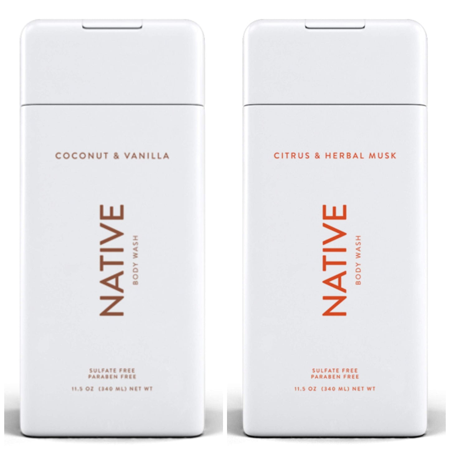 Birsppy Native Body Wash Bundle - Coconut and Vanilla & Citrus and Herbal Musk - 11.5 oz (340ml) Each Beauty & Personal Care unp