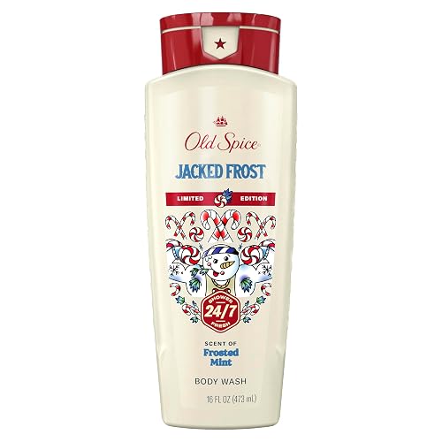 Old Spice Body Wash for Men, Holidudes Holiday Edition, 24/7 Holiday Freshness, Lasting Scent and Rich Lather, Stocking Stuffer, Jacked Frost Frosted Beauty & Personal Care Old Spice