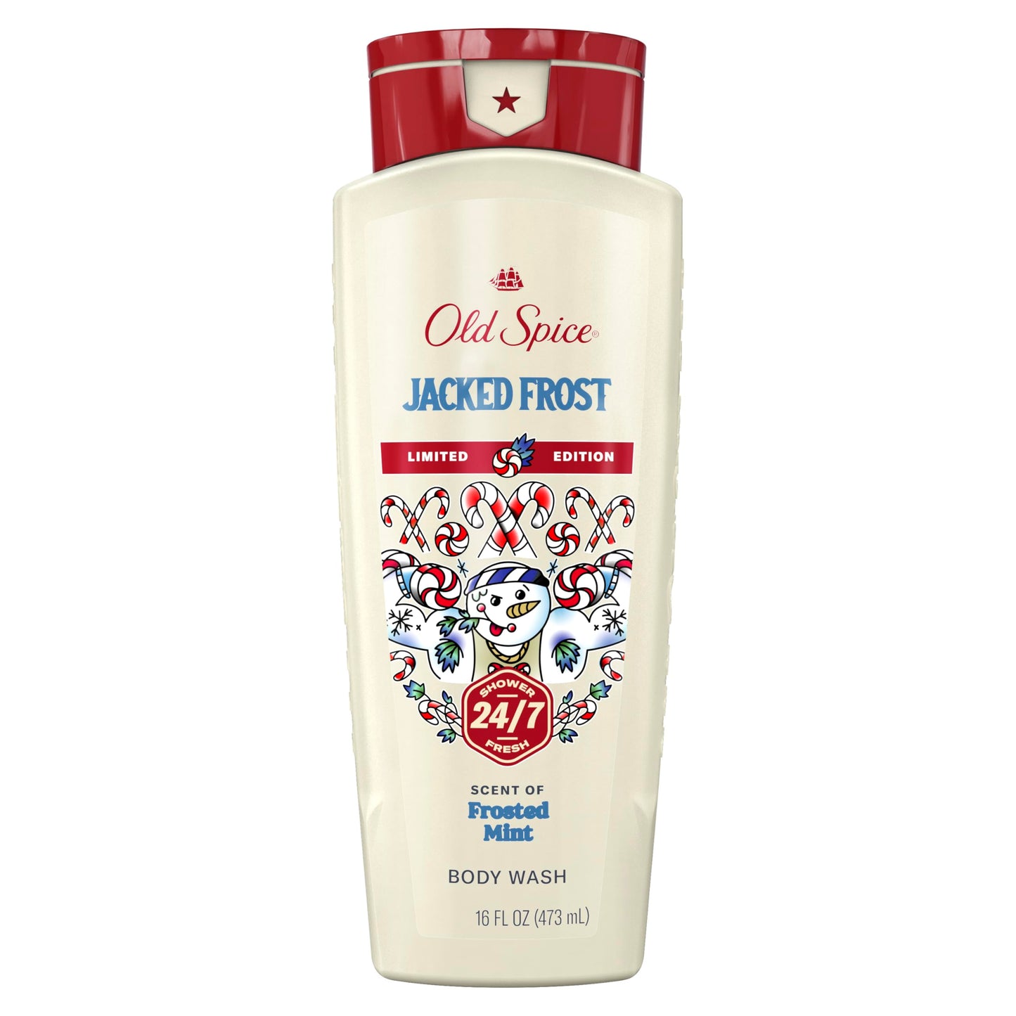 Old Spice Body Wash for Men, Holidudes Holiday Edition, 24/7 Holiday Freshness, Lasting Scent and Rich Lather, Stocking Stuffer, Jacked Frost Frosted Beauty & Personal Care Old Spice
