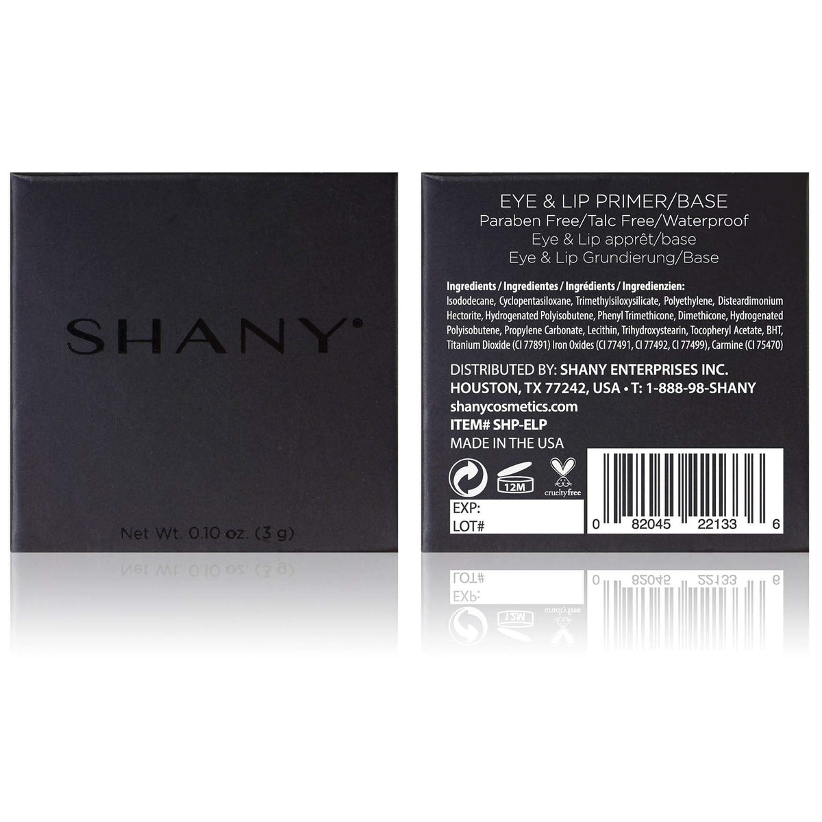 SHANY EYE & LIP Makeup Primer Base - Waterproof, Long-Lasting, Smudge-Proof, Paraben Free, Talc Free, Hypoallergenic, Nourishing Formula Eyeshadow Beauty & Personal Care SHANY