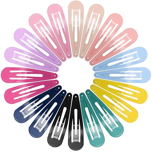 Snap Hair Clips for Women Girls, Funtopia 40 Pcs 7cm / 2.8 Inch Long No Slip Metal Hair Clips, Large Snap Hair Barrettes Hairpins for Thick Hair Beauty & Personal Care Funtopia