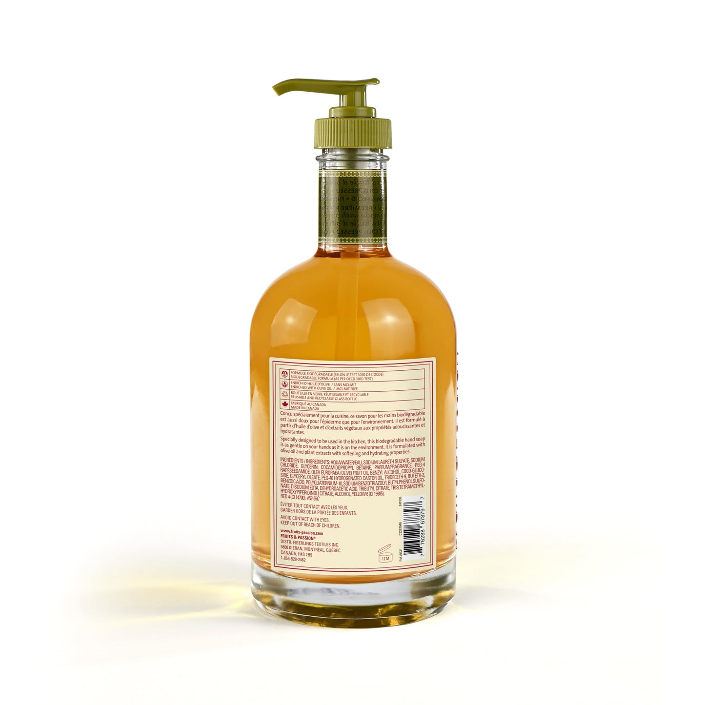 Cucina Fruits & Passion Kitchen Hand Soap, Sanguinelli Orange & Fennel, Natural Liquid Soap with Cold-Pressed Olive Oil, Moisturizing Formula in Beauty & Personal Care Cucina