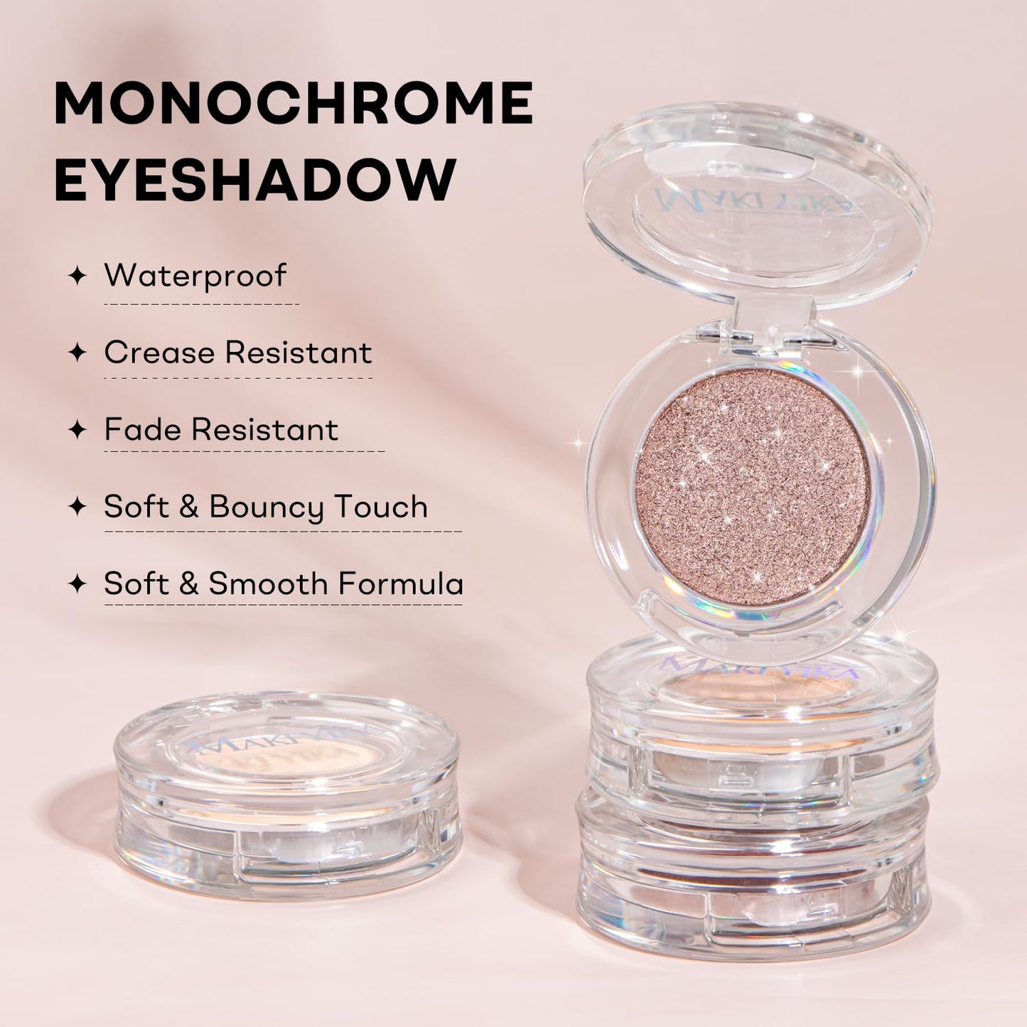 MAKI YIKA Caramel Brown Eye Shadow Matte Single Palette for Women Brown Eyeshadow Beauty and Personal Care MAKI YIKA