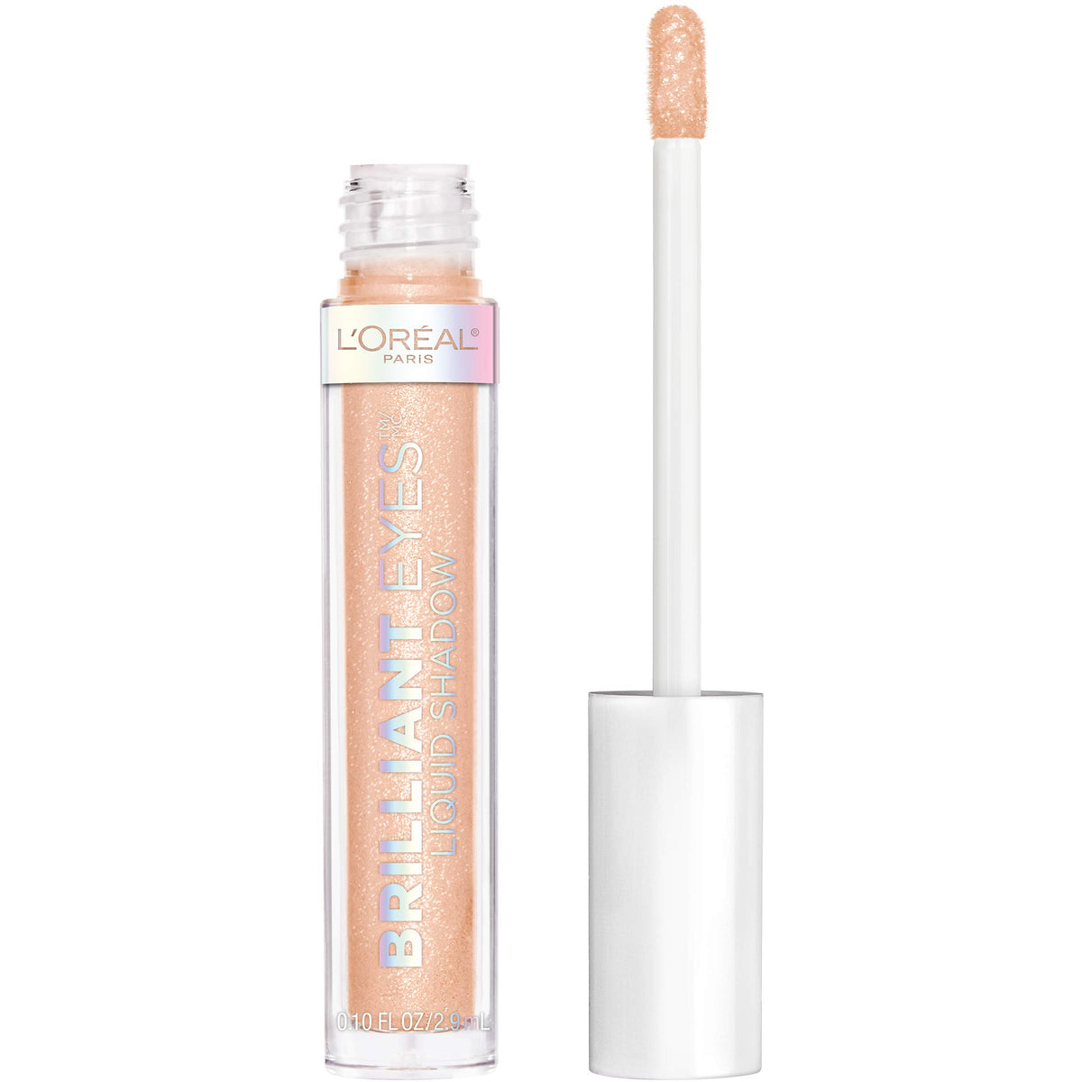 L'Oreal Paris Brilliant Eyes Shimmer Liquid Eye Shadow, Longwearing Lasting Shimmer, Crease Resistant, Flake-Proof, Precision Applicator, Quick Dry