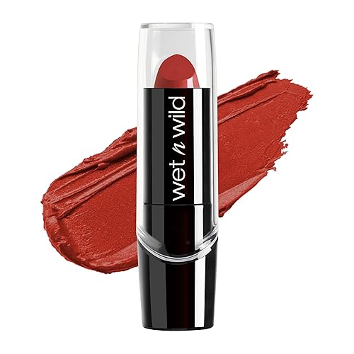 wet n wild Silk Finish Lipstick, Hydrating Rich Buildable Lip Color, Formulated with Vitamins A,E, & Macadamia for Ultimate Hydration, Cruelty-Free & Beauty & Personal Care wet n wild