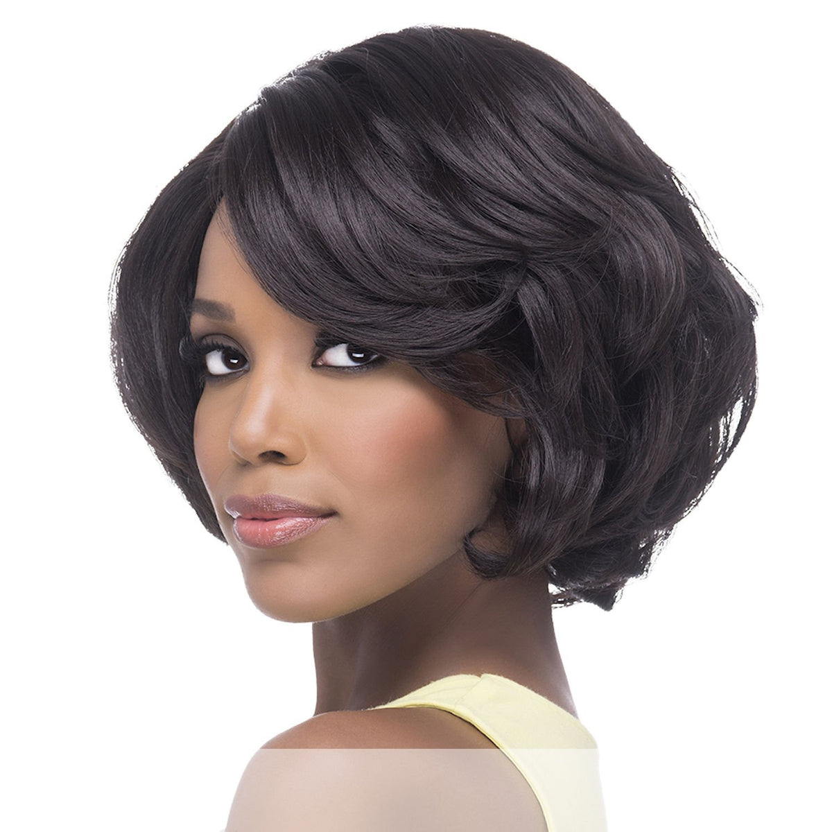 Amore Mio (Aw-glenda) - Heat Resistant Fiber Full Wig in OFF BLACK
