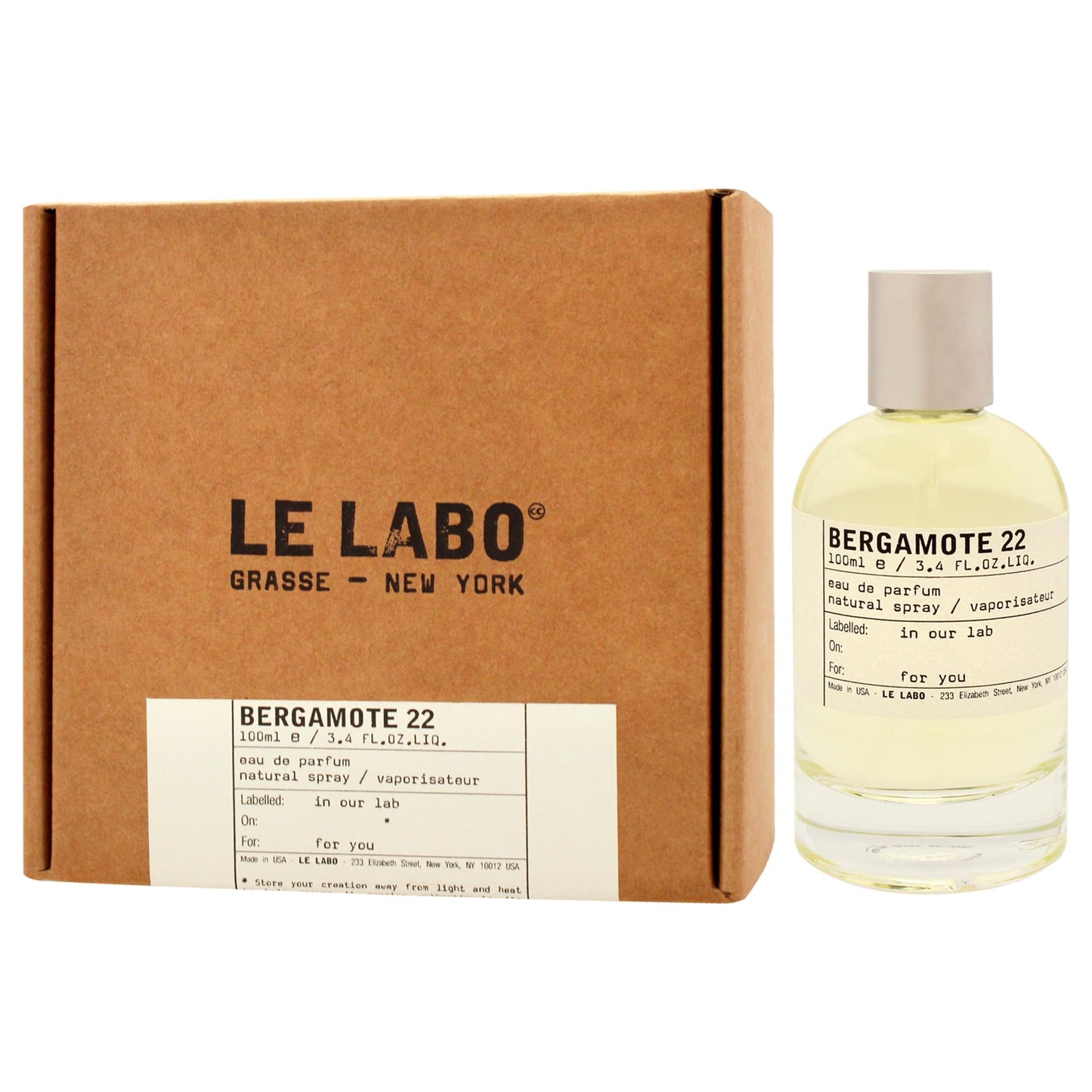 Bergamotte 22 by Le Labo for Unisex - 3.4 oz EDP Spray Beauty & Personal Care Le Labo