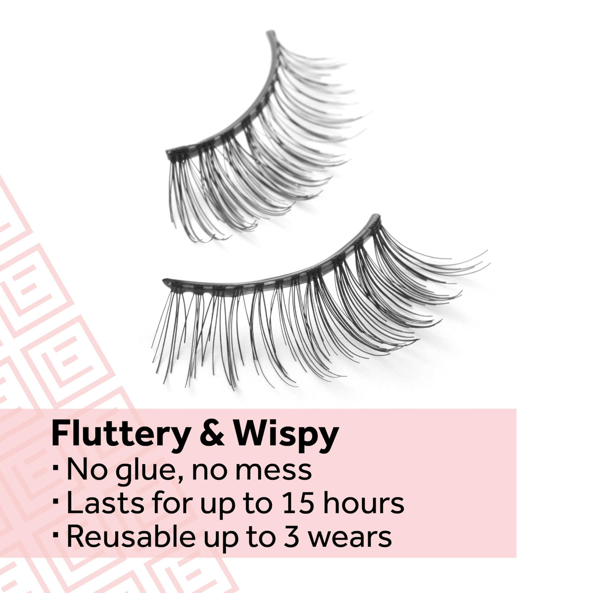 Eylure Press On Pre-Glued False Eyelashes, Light & Wispy Accent Lash, No. 003, Twin Pack Beauty & Personal Care Eylure