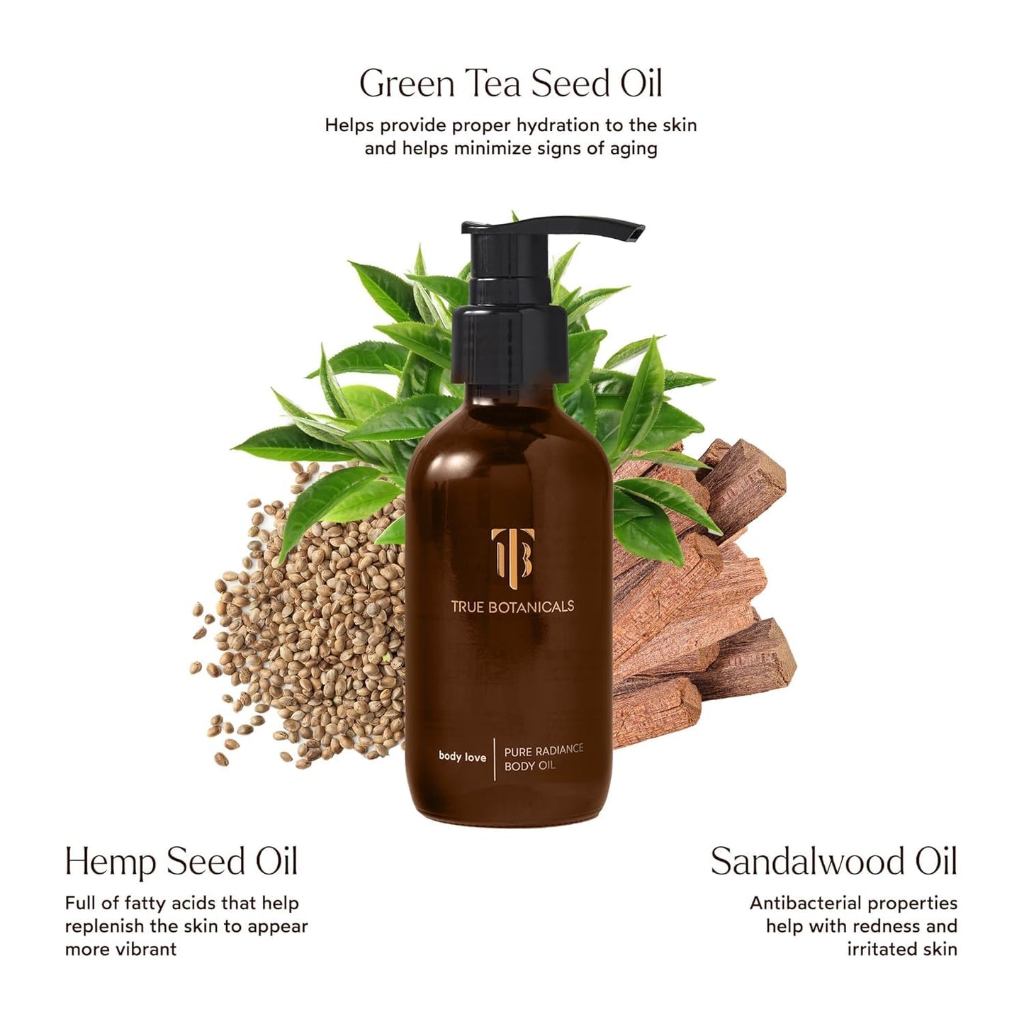 True Botanicals Pure Radiance Body Oil | Anti-Aging Body Oil for All Skin Types | Moisturize & Restore Skin Health | Dermatologist Tested, All Beauty & Personal Care True Botanicals