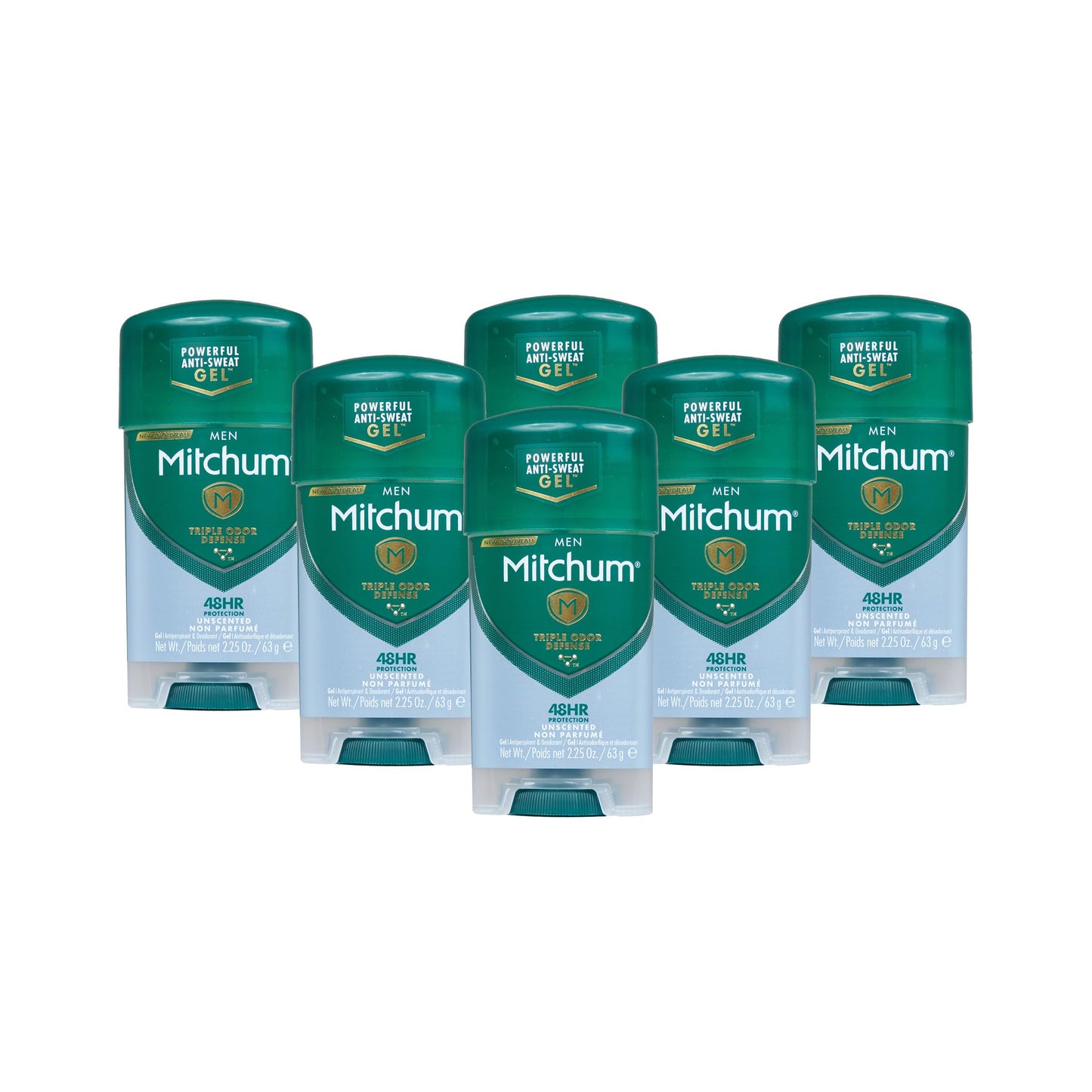 (Pack of 9) Mitchum Power Gel Anti-Perspirant Deodorant Unscented 2.25 oz (*Packaging may vary) Beauty and Personal Care Mitchum