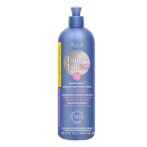 Roux, Fanci-Full Instant Hair Color Rinse, 52 White Minx ,Temporarily Evens Tones, Blends Away Gray, 15.2 Oz Beauty & Personal Care Roux