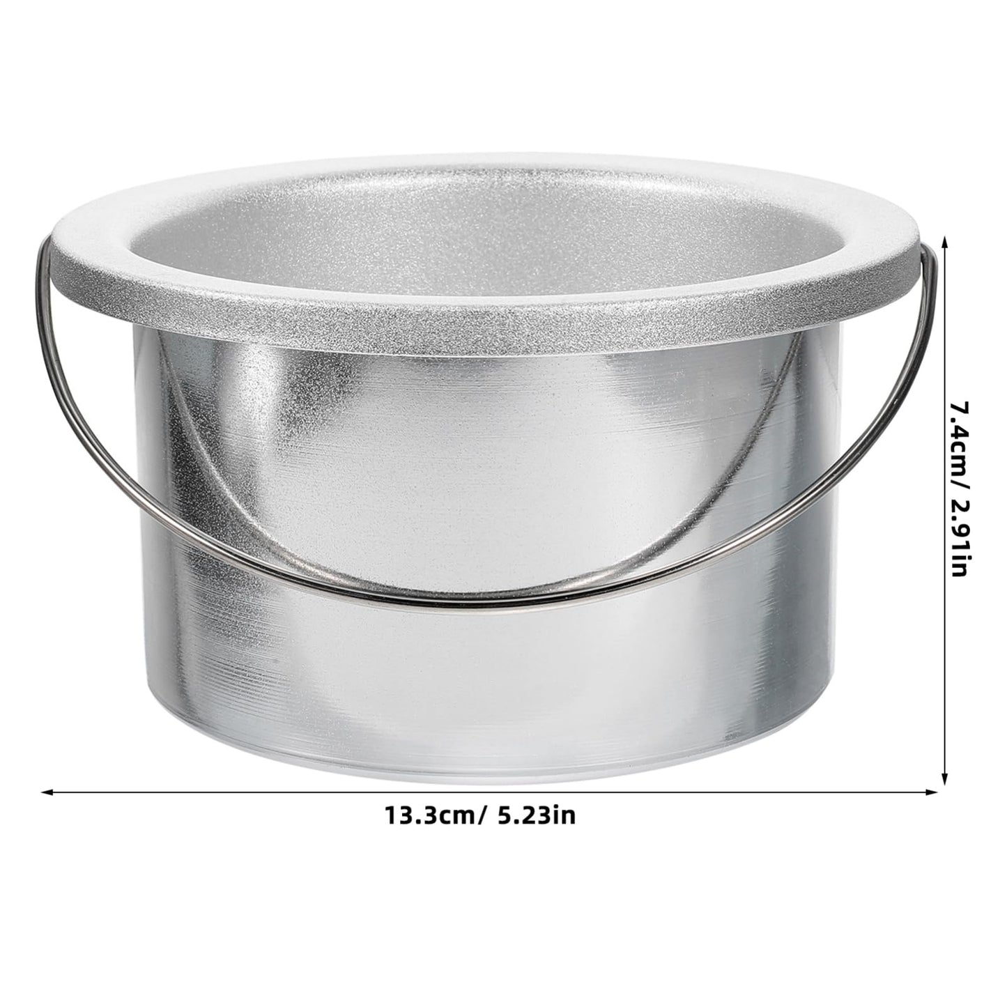 TOPPERFUN 1set Iron Material Wax Melting Inner Pot Lid Set Capacity Easy Peeling Practical for Waxing Heater Pot Beauty and Personal Care TOPPERFUN