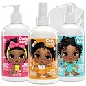 CurlyBaby Baby Girls Curly Hair Bundle - Tear-Free Curly Shampoo, Detangling Conditioner & Moisturizing Smoothie - Gentle, Hypoallergenic Beauty & Personal Care CurlyBaby