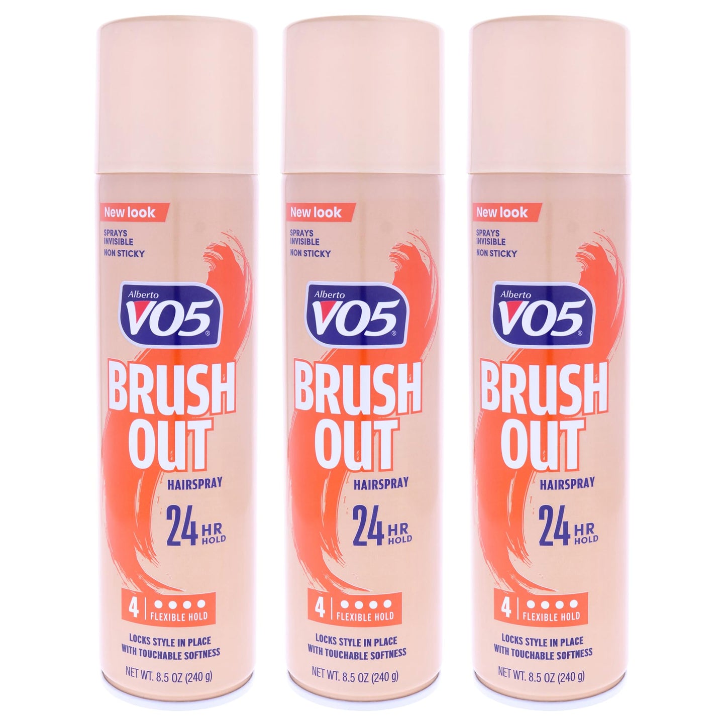 Alberto VO5 Crystal Clear Brush Out Hair Spray for Unisex - 8.5 oz Hair Spray - Pack of 3 Beauty & Personal Care VO5
