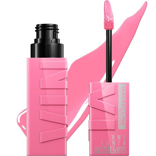 MAYBELLINE Super Stay Vinyl Ink Longwear No-Budge Liquid Lipcolor Make Up, Highly Pigmented Color and Instant Shine, Upbeat, 1 Count Beauty & Personal Care MAYBELLINE