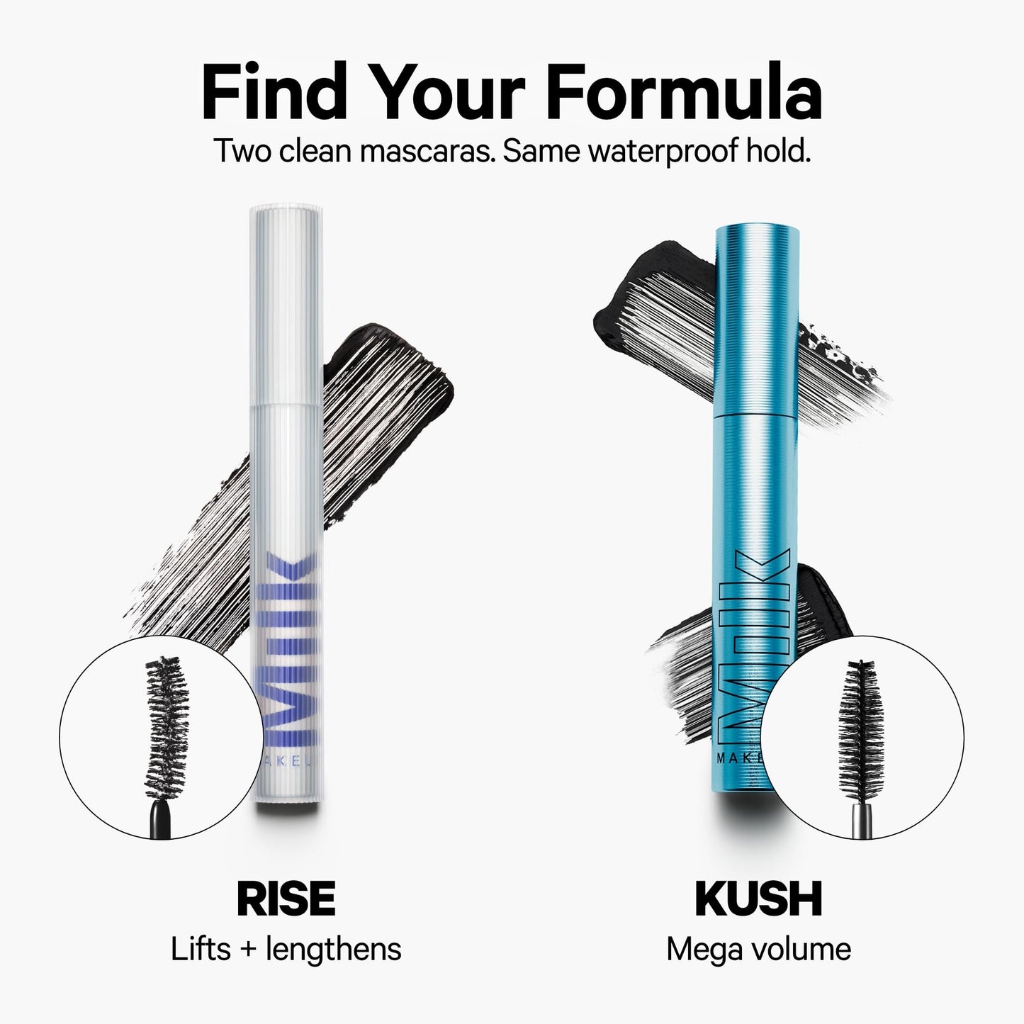 Milk Makeup RISE Waterproof Mascara - Lifts, Lengthens, Holds Curl & Adds Volume - Dries Quickly, Stays Put - Vegan, Cruelty Free Beauty & Personal Care Milk Makeup