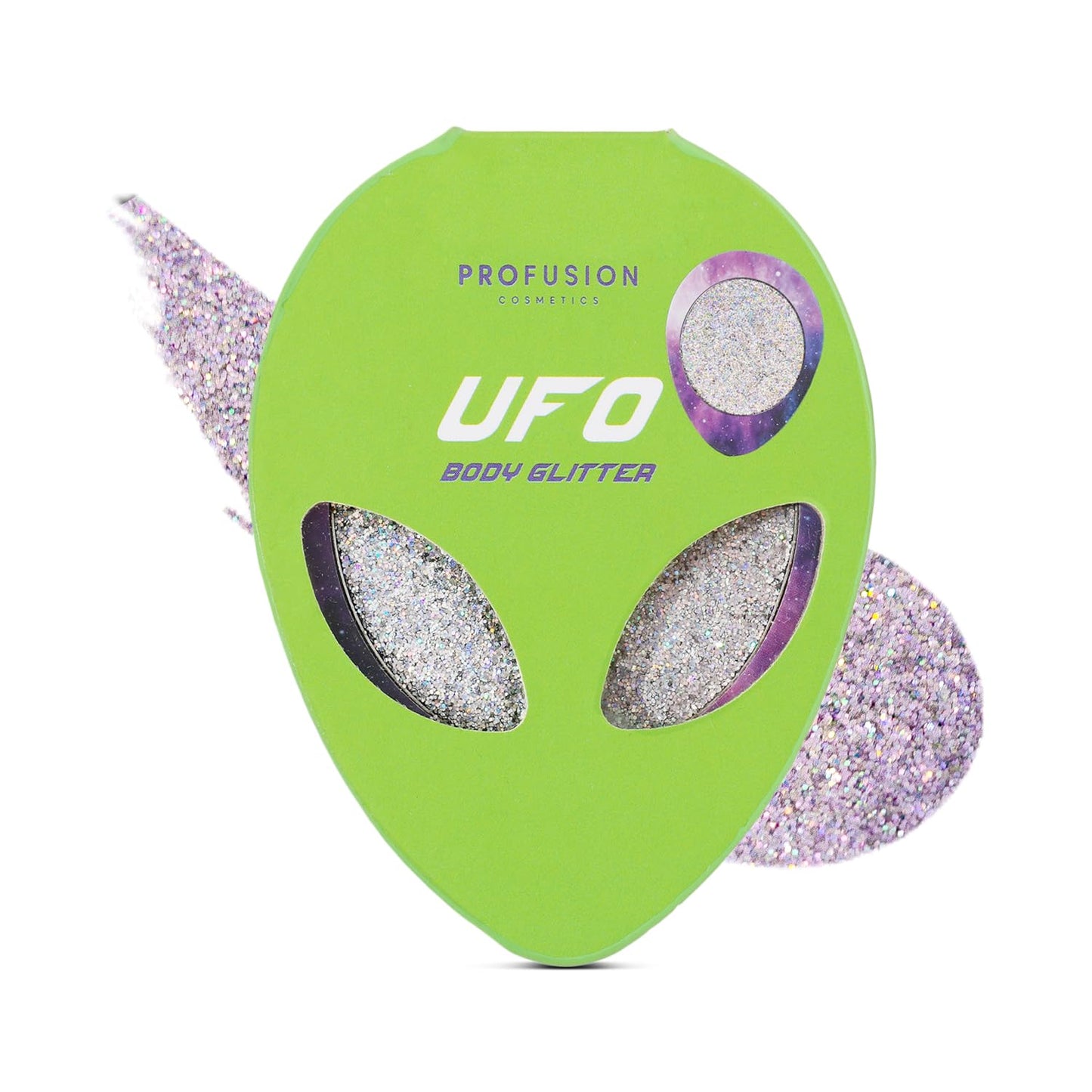 Profusion Cosmetics UFO Body Glitter, Chunky & Fine Pressed Glitter for Face & Body, Long-Lasting Multi-Purpose Sparkly Makeup for Festivals, Parties Beauty & Personal Care Profusion Cosmetics