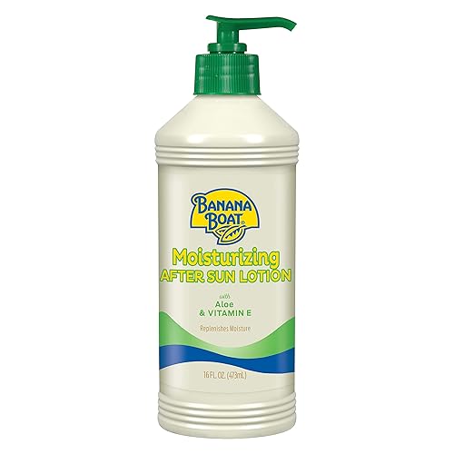 Banana Boat Moisturizing After Sun Lotion with Aloe and Vitamin E, 16Fl Oz, After Sun Care, Banana Boat After Sun Lotion, Sunburn Relief, 16Fl Oz Beauty & Personal Care Banana Boat