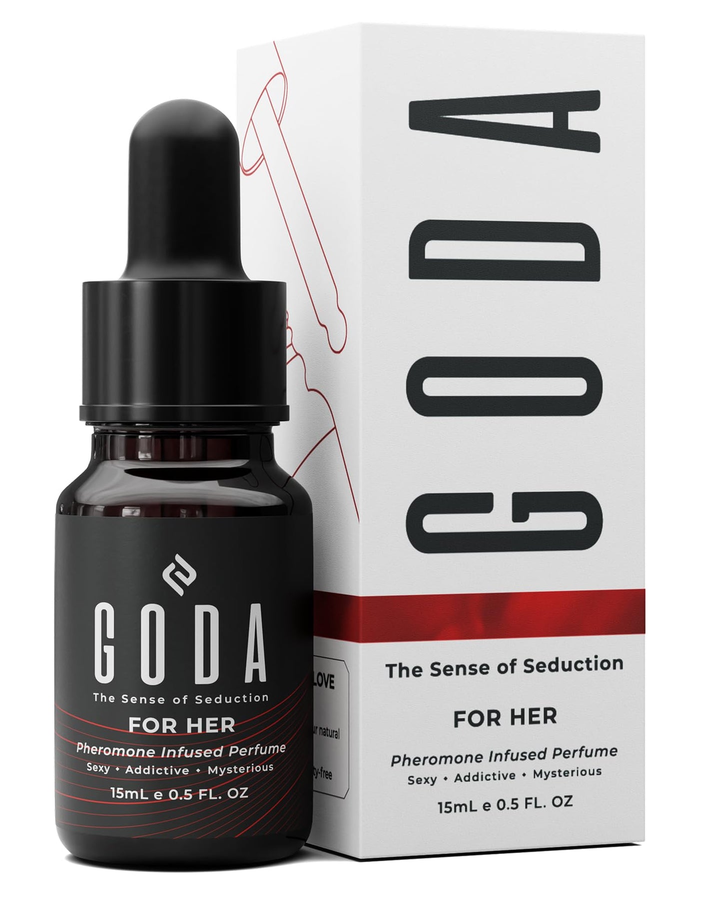 GODA Pheromones Perfume for Women - The Original - Long-Lasting Women's Fragrances with Jasmine and Rose, Vegan & Cruelty-Free - 15ml/0.50 fl. oz Beauty & Personal Care GODA