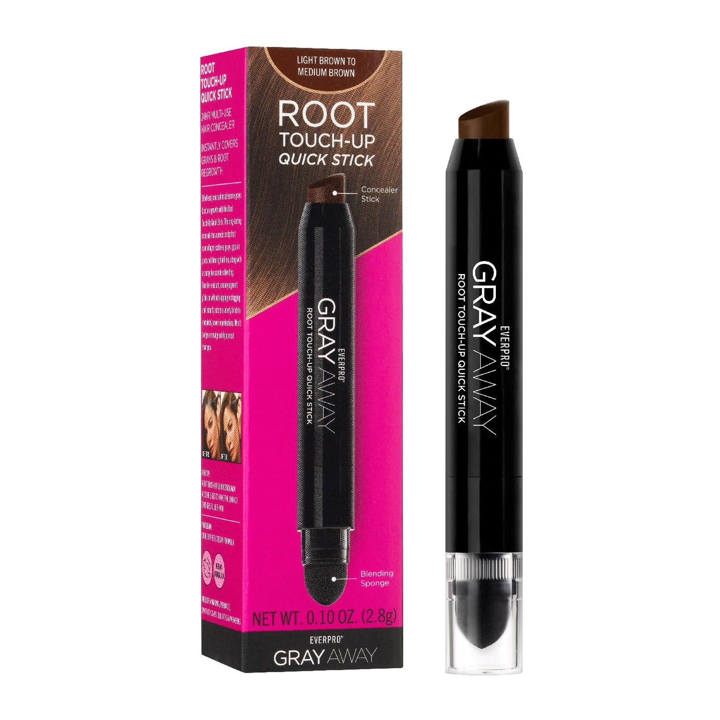 EVERPRO Gray Away Root Touchup Quick Stick, Light Brown, 0.1 Oz Beauty & Personal Care EVERPRO