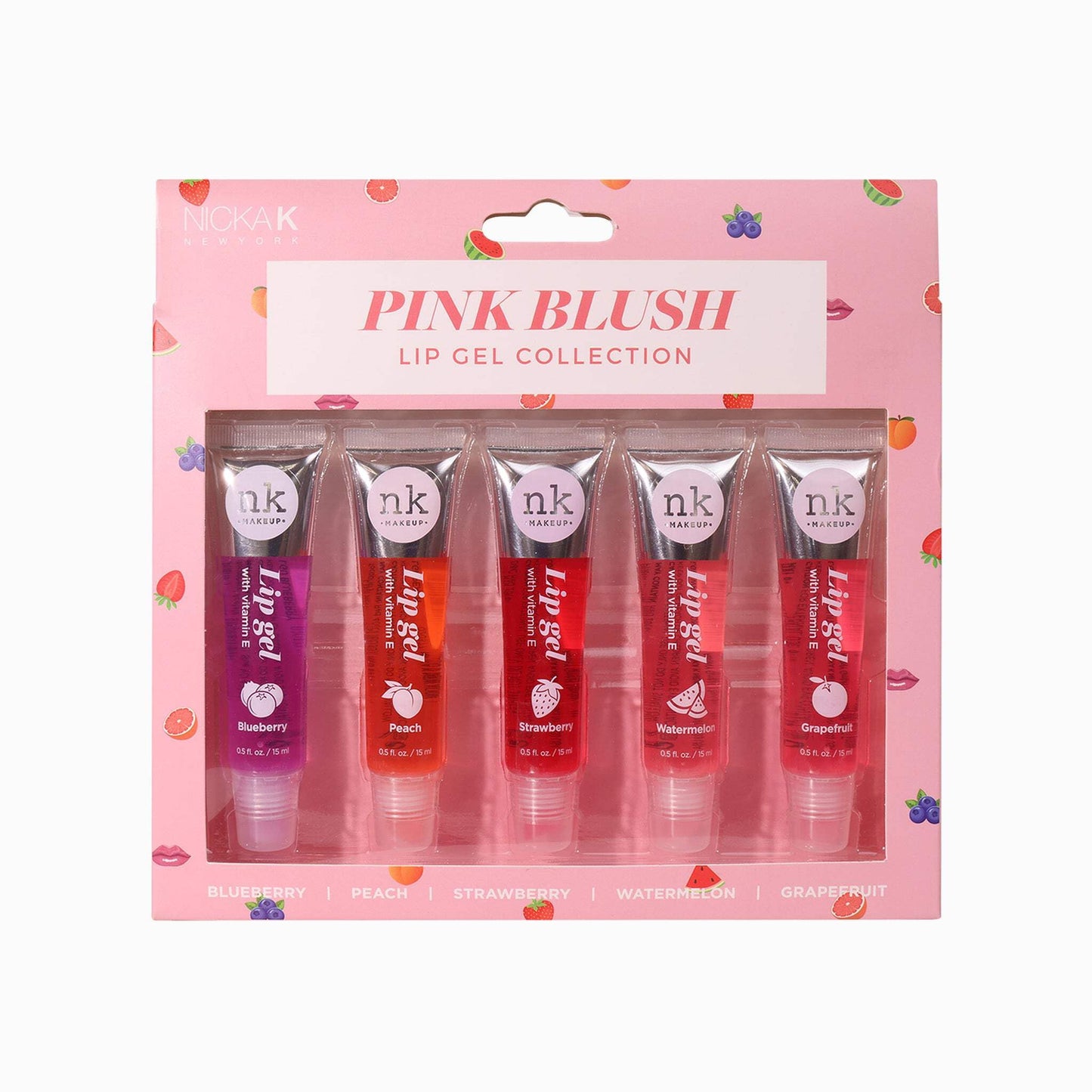 NICKA K NEW YORK Lip Gel Collection, High Shine, Non-Sticky, Lightweight Lip Gloss (MLLG06N Pink Blush) Beauty & Personal Care NICKA K NEW YORK